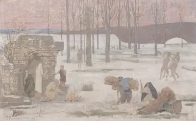 Lhiver Esquisse Pour Lhotel De Ville De Paris