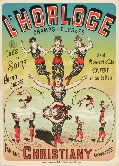 Lhorloge Champs Elysees Seul Concert Dete Couvert En Cas De Pluie Tous Les Soirs Grand Succes Famille Christ