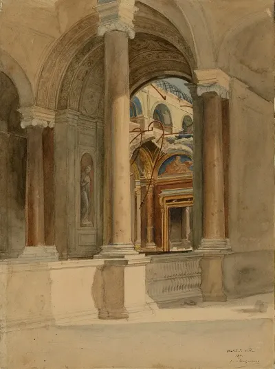 Lhotel De Ville Apres Lincendie 1871
