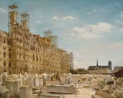 Lhotel De Ville En Reconstruction