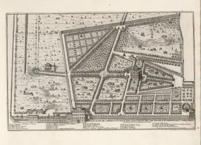 Li Giardini Di Roma Con Le Loro Piante Alzate E Vedvte In Prospettiva Pl 13