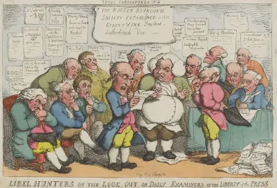 Libel Hunters On The Look Out Or Daily Examiners Of The Liberty Of The Press