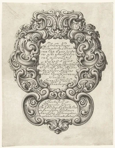 Libellus Novus Elementorum Latinorum Cum Aeneis Picturis Usui Aurifabrorum Inservientib Title Page