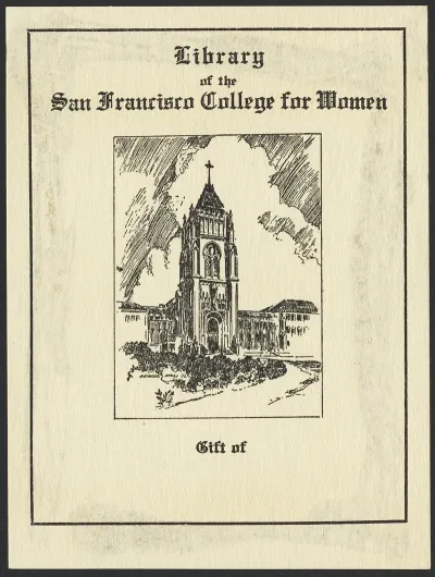Library Of The San Francisco College For Women