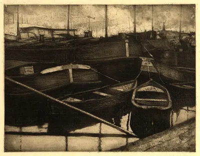 Lichters En Sloepen In De Haven