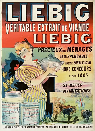 Liebig Veritable Extrait De Viande Precieux Pour Menages