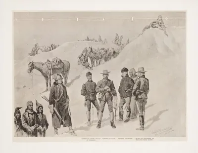 Lieutenant Caseys Last Scout Watching The Hostiles From The Bluffs Of The Stronghold