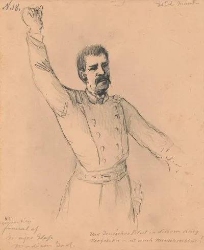 Lieutenant Colonel William G Mank Provides The Eulogy At The Funeral Of Lieutenant Colonel Jacob Glass Madison Indiana 1863