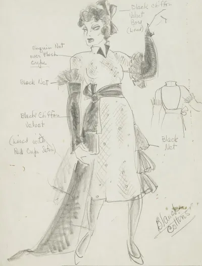 Life And Death Of An American Blanche Collins Sequinned Net Dress With Long Sash
