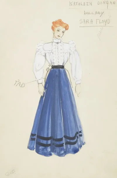 Life And Death Of An American Kathleen Dorgan Lullaby Sara Floyd White Lace Blouse Blue Skirt