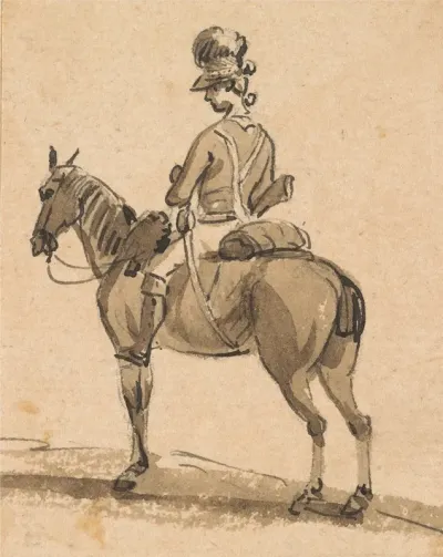 Light Dragoon Mounted Facing Left