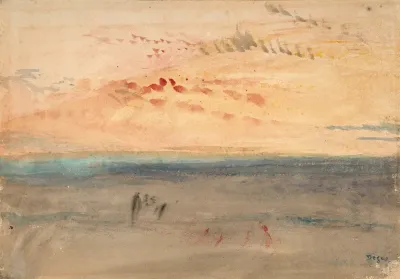 Light Effect At Sunset By The Sea