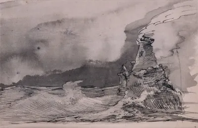 Lighthouse In Storm