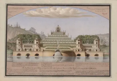 Lile Damour Et Repos De Peche En Largeur Est Situee Entre La Place De Mars De La Ville Royale Et Le Camp Fortifie De Lelite Gardes