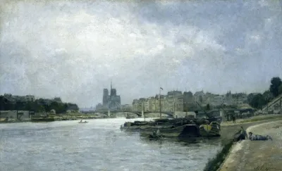 Lile De La Cite Et Lile Saint Louis Vues Du Pont Dausterlitz