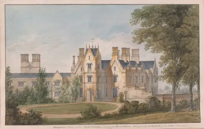 Lilleshall Shropshire View Of The North Entrance And Of The West Front