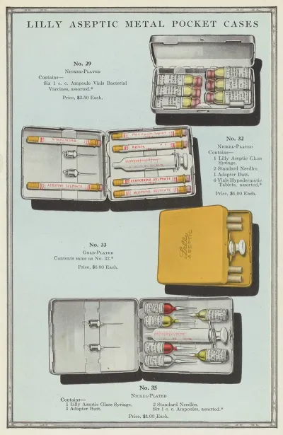 Lilly Aseptic Metal Pocket Cases