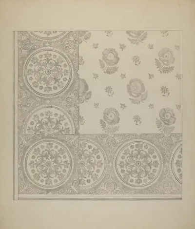 Linen Towel Flower Design 3