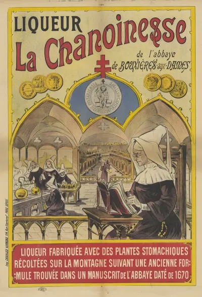 Liqueur La Chanoinesse De Labbaye De Bouxieres Aux Dames Liqueur Fabriquee Avec Des Plantes Stomachiques