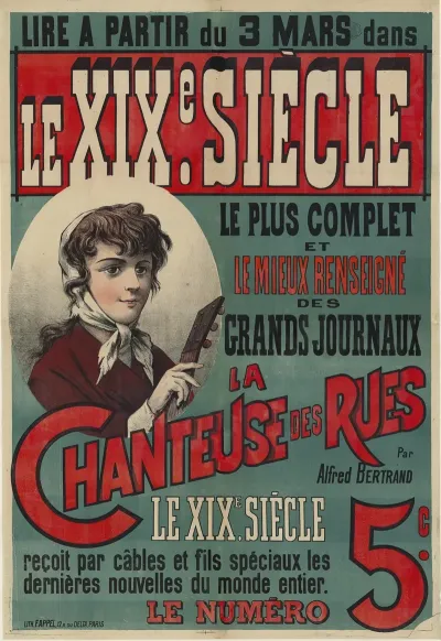 Lire A Partir Du 3 Mars Dans Le Xixe Siecle La Chanteuse Des Rues Par Alfred Bertrand