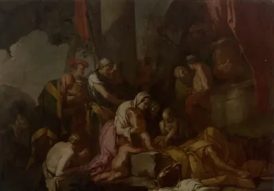 Liriope Bringing Narcissus Before Tiresias 2