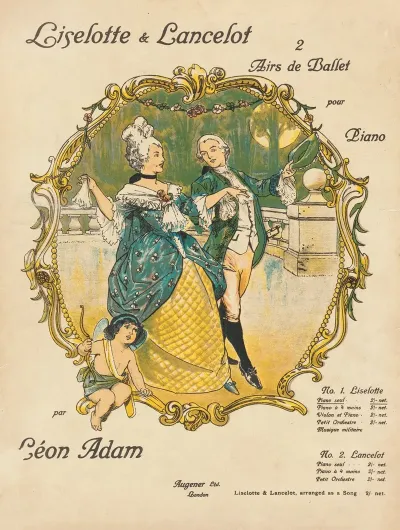 Liselotte Lancelot 2 Airs De Ballet Pour Piano Par Leon Adam