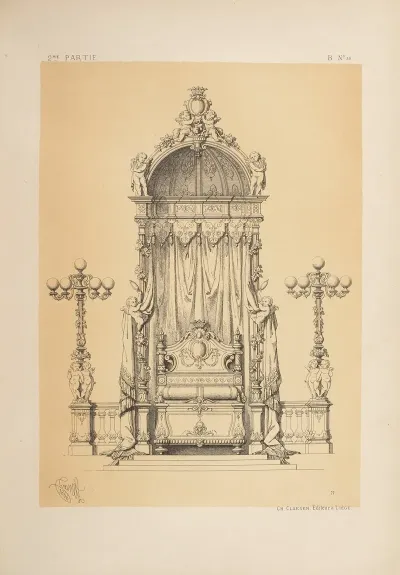 Lit De Parade Genre Louis Xiv