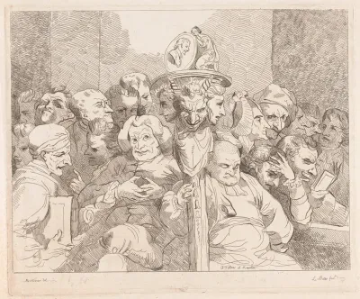 Literary Characters Assembled Around The Medallion Of Shakespeare 2