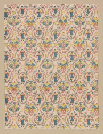 Lithografiertes Papier Als Vorsatz Zu Der Buntscheck