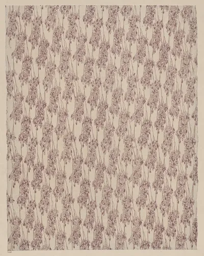 Lithografiertes Papier Florales Flachenmuster 4
