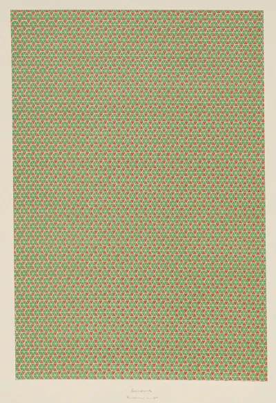 Lithografiertes Papier Geometrisches Muster