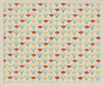Lithografiertes Papier Tulpen