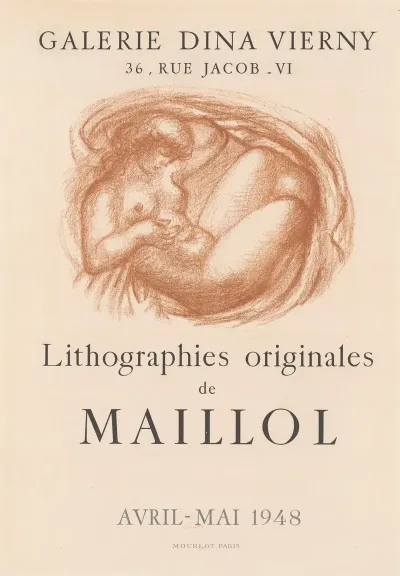 Lithographies Originales De Maillol Avril Mai 1948
