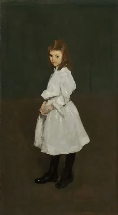 Little Girl In White Queenie Burnett 2