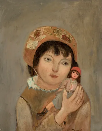 Little Girl With A Doll 3