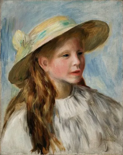 Little Girl With A Hat Jeune Fille Au Chapeau