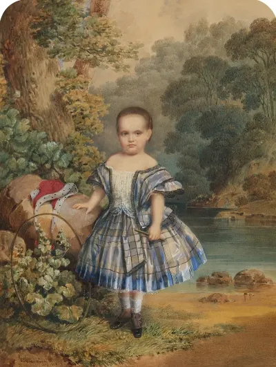 Little Girl With A Hoop