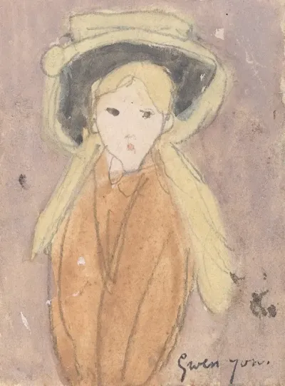 Little Girl With A Large Hat