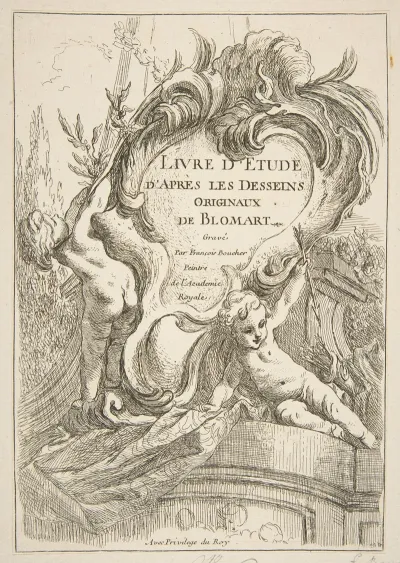 Livre Detude Dapres Les Desseins Originaux De Blomart Pl 01