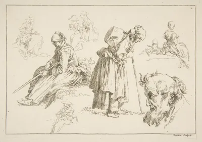 Livre Detude Dapres Les Desseins Originaux De Blomart Pl 02