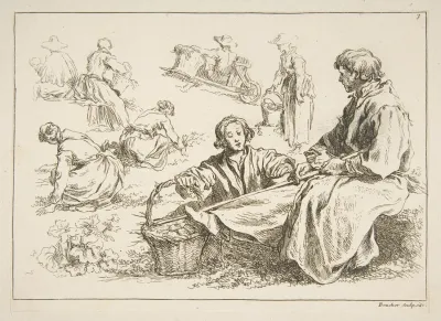 Livre Detude Dapres Les Desseins Originaux De Blomart Pl 03