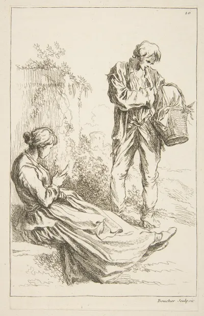 Livre Detude Dapres Les Desseins Originaux De Blomart Pl 12