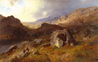 Lledr Valley In Wales