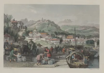 Loading Tea Junks At Tseen Tang