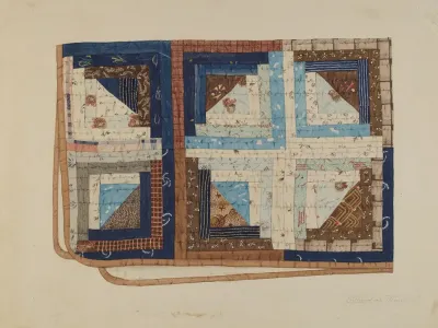 Log Cabin Quilt 3