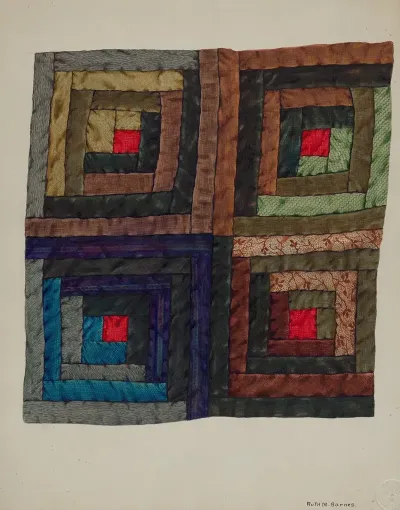 Log Cabin Quilt 5