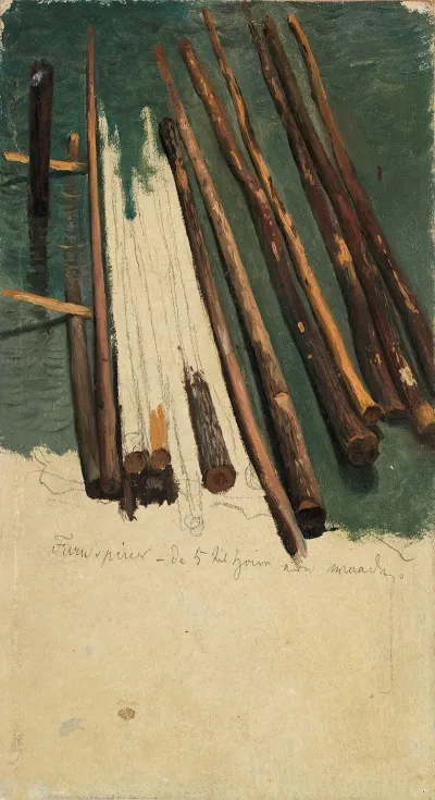 Logs At The Beach
