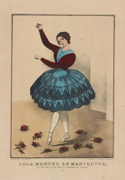 Lola Montez As Mariquita In The Ballet Un Jour De Carneval Of Seville