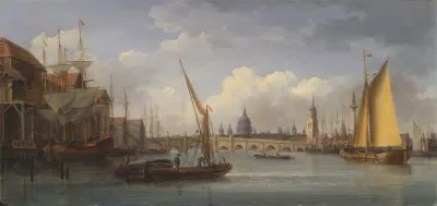 London Bridge With St Pauls Cathedral In The Distance