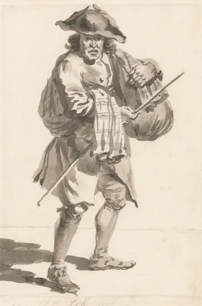 London Cries A Man With A Bundle Old Clothes